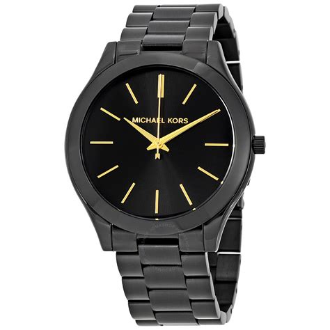 michael kors slim runway black stainless steel watch mk3221|Michael Kors runway.